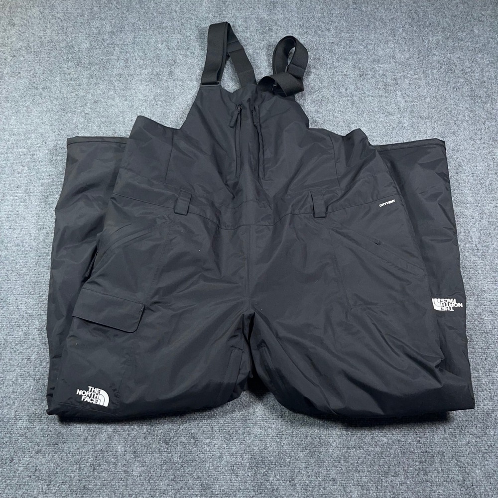 The North Face Freedom Bib Snow Pants Womens XXL Short DryVent NF0A5AD2 Black